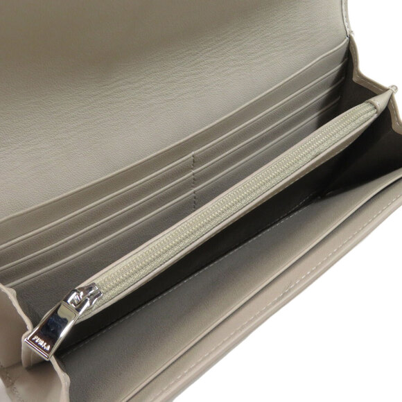 Furla Heart Embroidered Long Wallet Leather - Picture 4 of 8